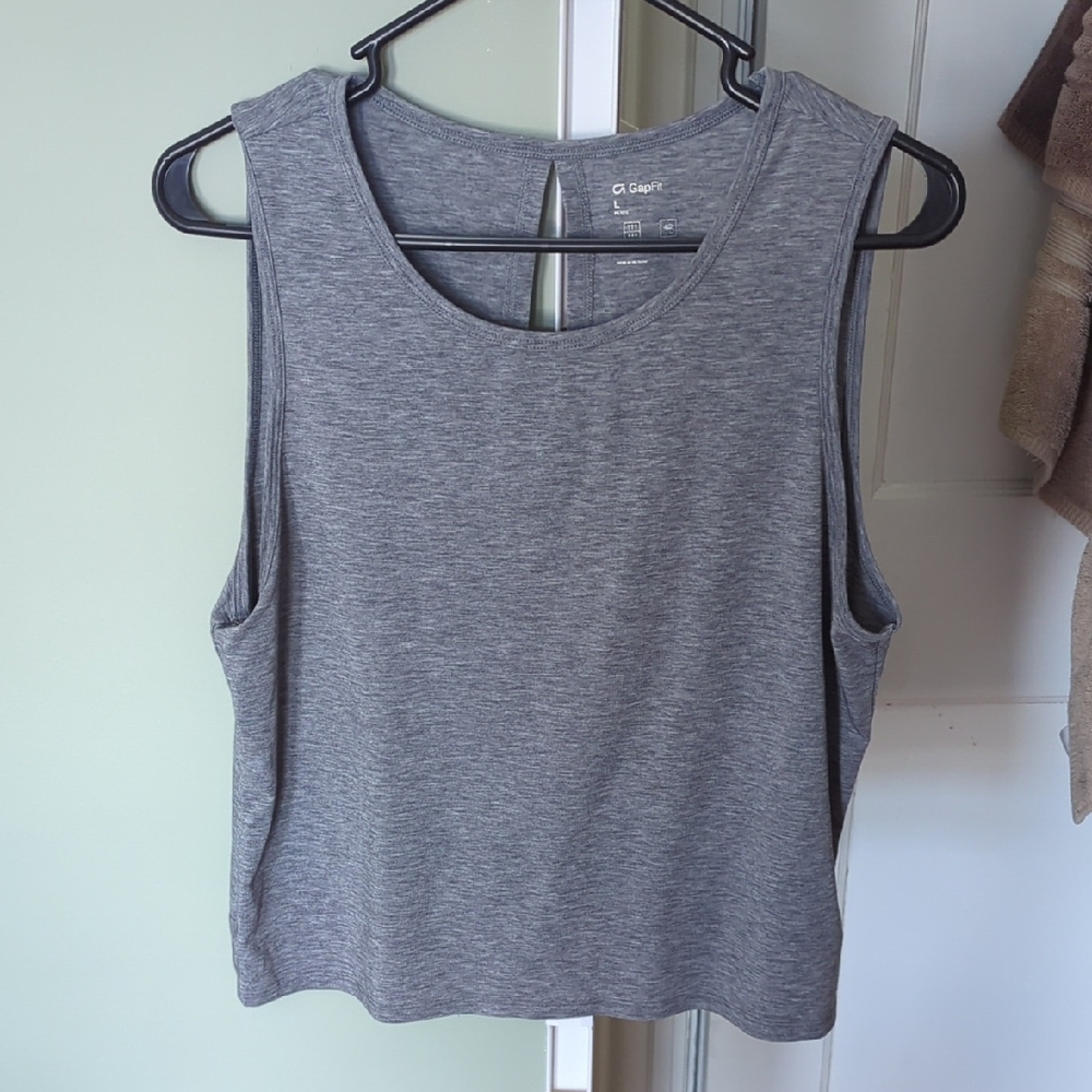 GapFit Knotted Open-Back Tank - Size L Petite
